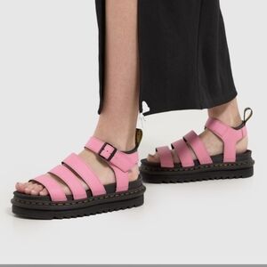 Dr. Martens Pink Blaire Platform Sandals Size 9L